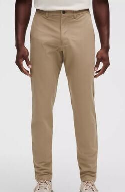 Lululemon Men's ABC Slim-Fit Trousers Warpstreme Beige Size 32